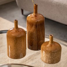 Gallery Direct Vormark Set of 3 Brown Ornaments