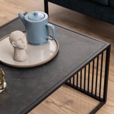 Metro Black Rectangular Coffee Table