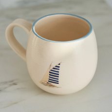 Sophie Allport Coastal Boats Stoneware Mug