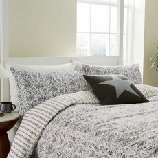 Helena Springfield Byron Duvet Cover Set Grey Linen