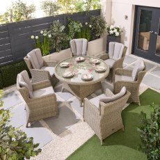 Loren 6 Seater Round Dining Set