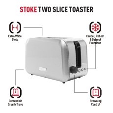 Haden Stoke 2 Slice Toaster