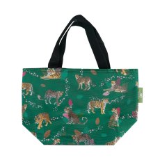 Eco Chic Wild Cat Green Insulated Foldable Lunch Bag