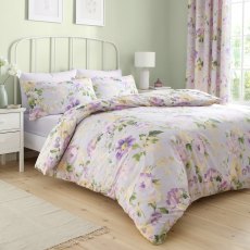 D&D Flourette Lilac Duvet Cover Set D&D Flourette Lilac Duvet Cover Set