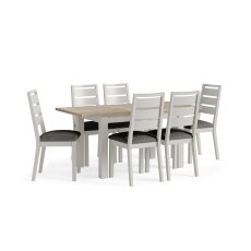 Cottage Collection 1.2m Extending Dining Table & 6 Chairs