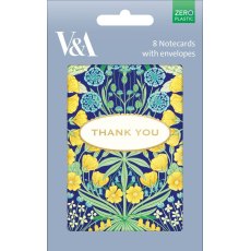 V&A Thank You Mallow Notecards Pack of 8 V&A Thank You Mallow Notecards Pack of 8