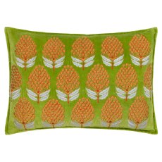 Paoletti Portofino Chartreuse Embroidered Cushion