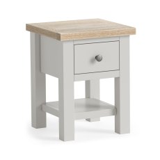 Cottage Collection Lamp Table with Shelf in Grey Cottage Collection Lamp Table with Shelf in Grey