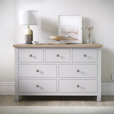 Cottage Collection 3 Over 4 Chest in Grey Cottage Collection 3 Over 4 Chest in Grey