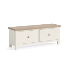 Cottage Collection Large 2 Drawer Bench in Coconut Cottage Collection Large 2 Drawer Bench in Coconut