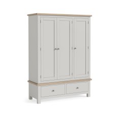 Cottage Collection Triple Wardrobe in Grey Cottage Collection Triple Wardrobe in Grey