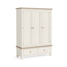 Cottage Collection Triple Wardrobe in Coconut Cottage Collection Triple Wardrobe in Coconut