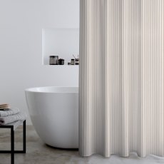 Catherine Lansfield Timeless Stripe Natural Shower Curtain Catherine Lansfield Timeless Stripe Natural Shower Curtain
