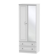 Pembridge Tall 2 Drawer Mirrored Wardrobe Pembridge Tall 2 Drawer Mirrored Wardrobe