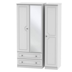 Pembridge Triple 2 Drawer 3 Door Mirrored Wardrobes Pembridge Triple 2 Drawer 3 Door Mirrored Wardrobes