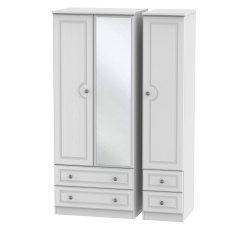 Pembridge Triple 2 Drawer Mirrored + Drawer Wardrobes Pembridge Triple 2 Drawer Mirrored + Drawer Wardrobes