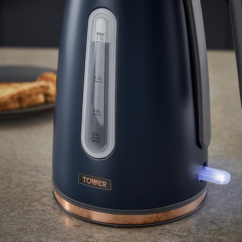 Navy tower store kettle