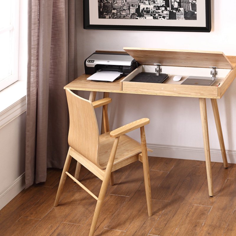 printer storage desk