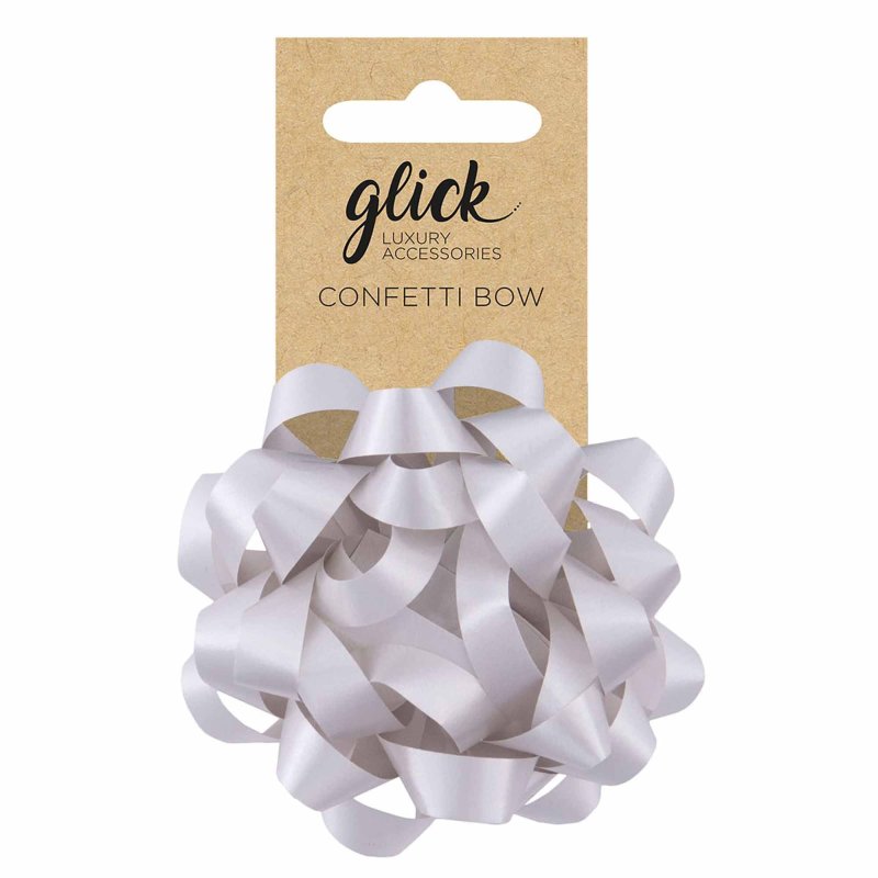 Glick Bow Confetti Silver