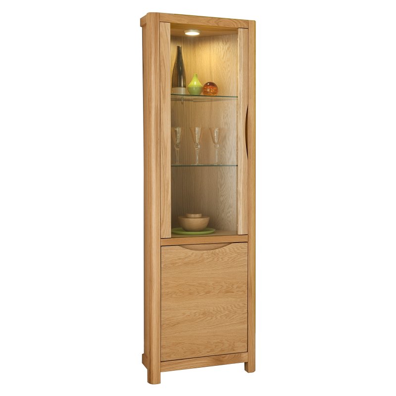 Tall corner deals display cabinet