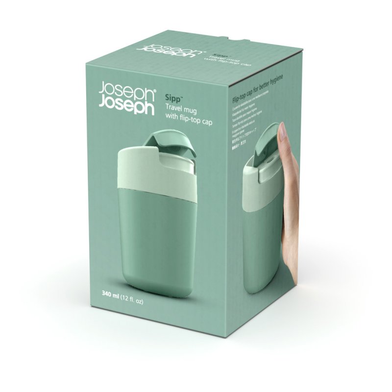 Sipp™ Travel Mug with Hygienic Lid - Green