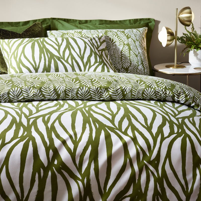 Olive Print Duvet Cover Set