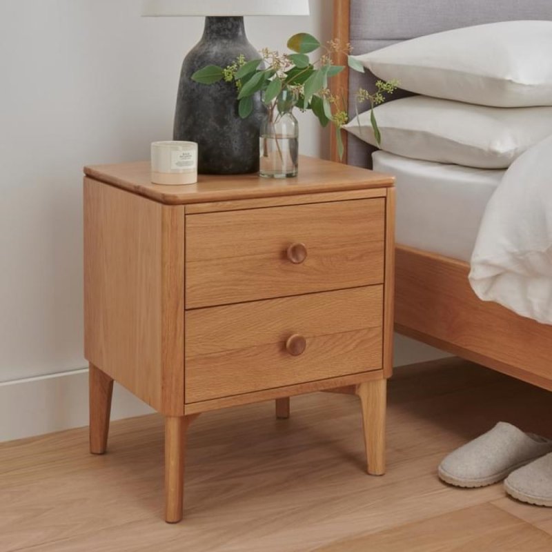 Vida Living Anders Oak Bedside Table