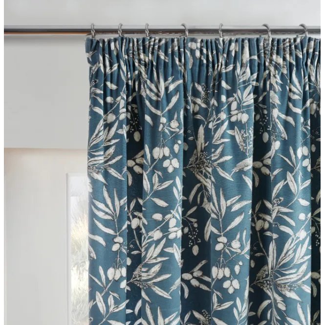 Sundour | Aviary Bluebell Ready Made Curtains | Aldiss