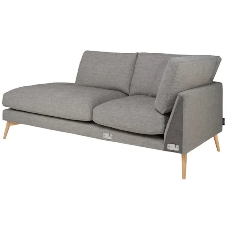 Ercol Forli Corner Open End Sofa Section angled image of the sofa on a white background (L)