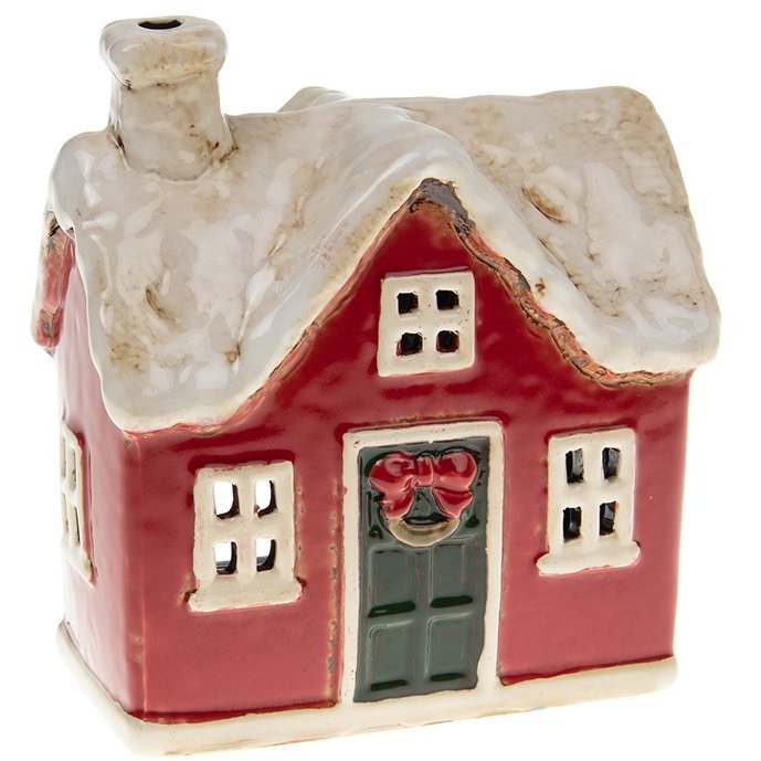 Village Pottery Christmas Traditional House Tealight