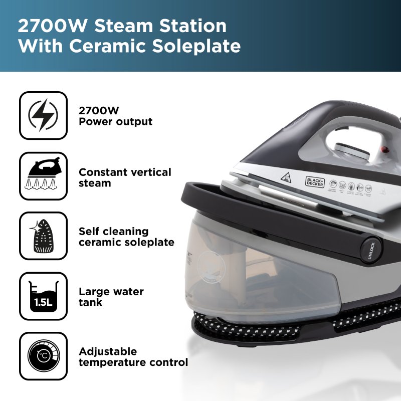 Black decker outlet steam station