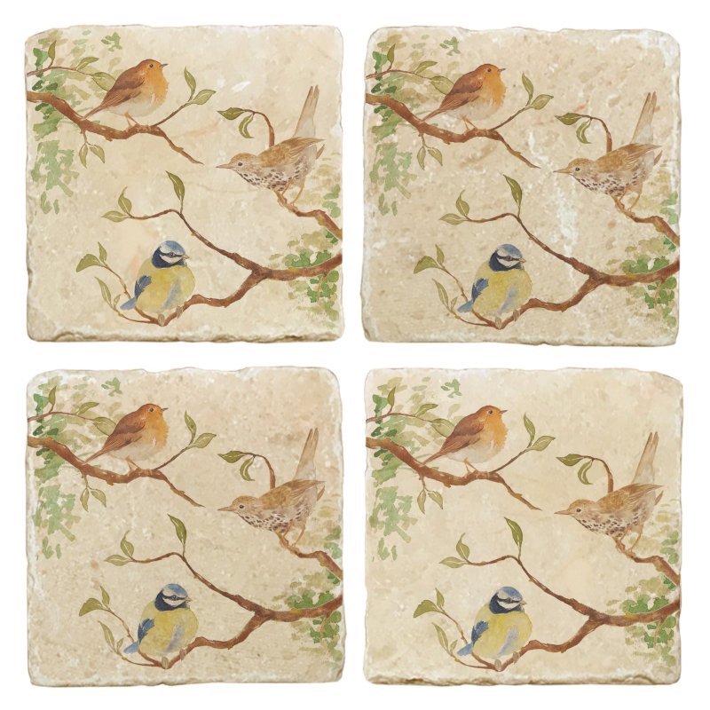 The Humble Hare The Humble Hare Happy Hedgerow Coaster Pair