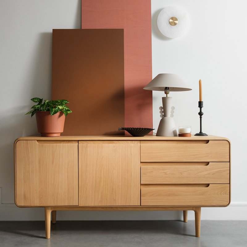 G Plan Winchester Wide Sideboard lifestyle image of the sideboard