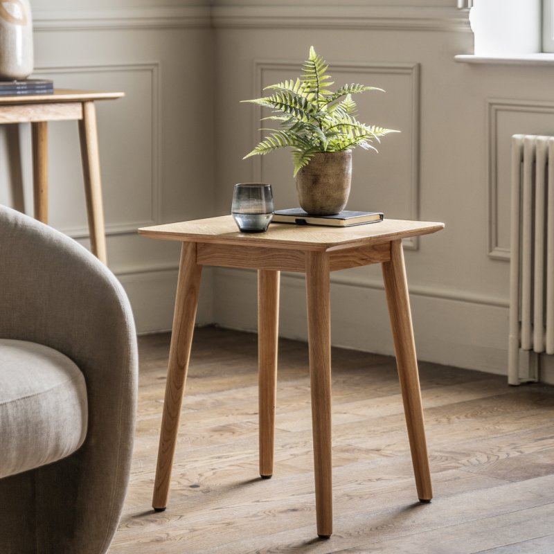 Herringbone Side Table lifestyle image of the table