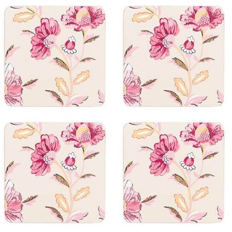 Cath Kidston Friendship Gardens 4 Pack Of Square Coasters