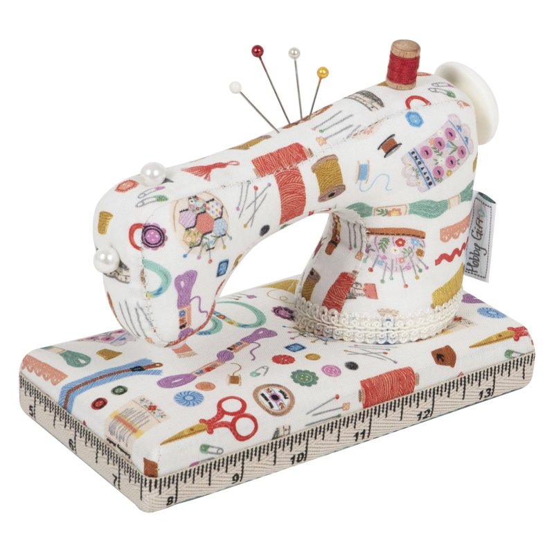 Hobby Gift Haby Notions print Sewing Machine shaped Pin Cushion