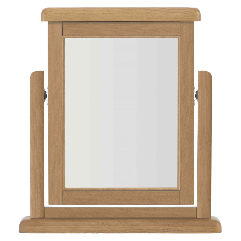 Heritage Editions Oak Trinket Mirror image of the mirror on a white background