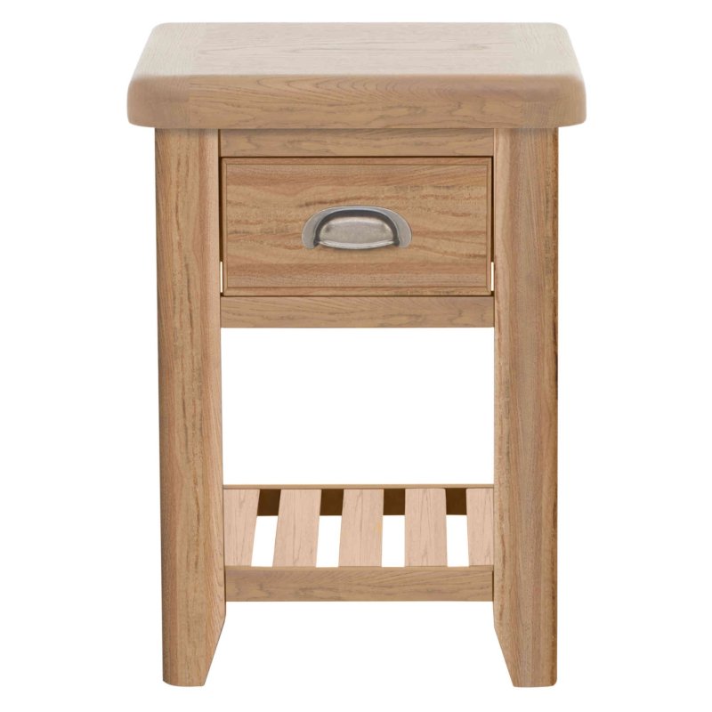 Heritage Editions Oak Side Table image of the table on a white background