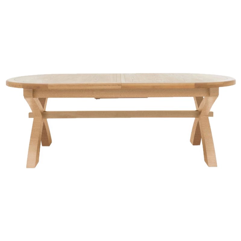 Aldiss Own Heritage Editions Oak 2.25m Oval Extending Dining Table