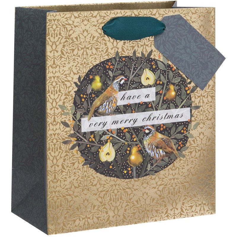 Glick Partridge In A Pear Tree Medium sized Gift Bag