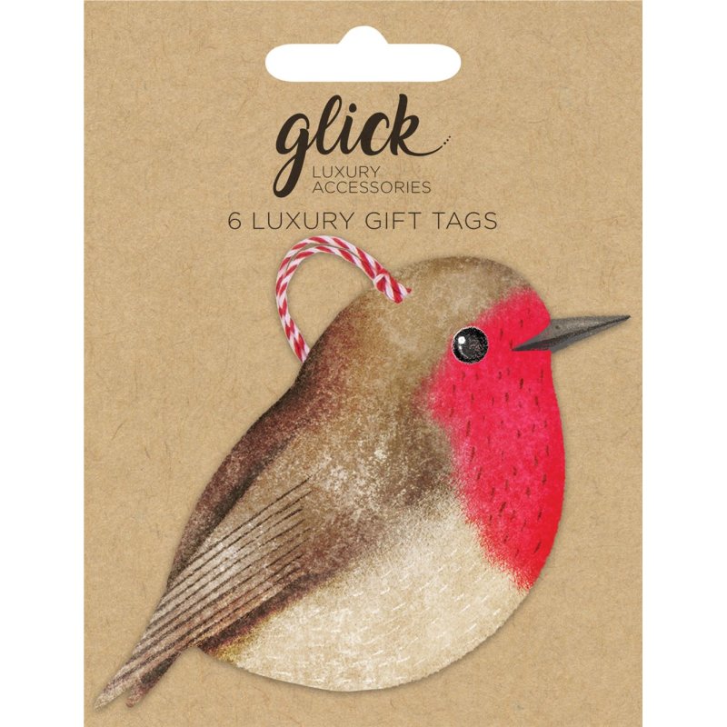 Glick Robins Pack Of 6 Gift Tags in packaging