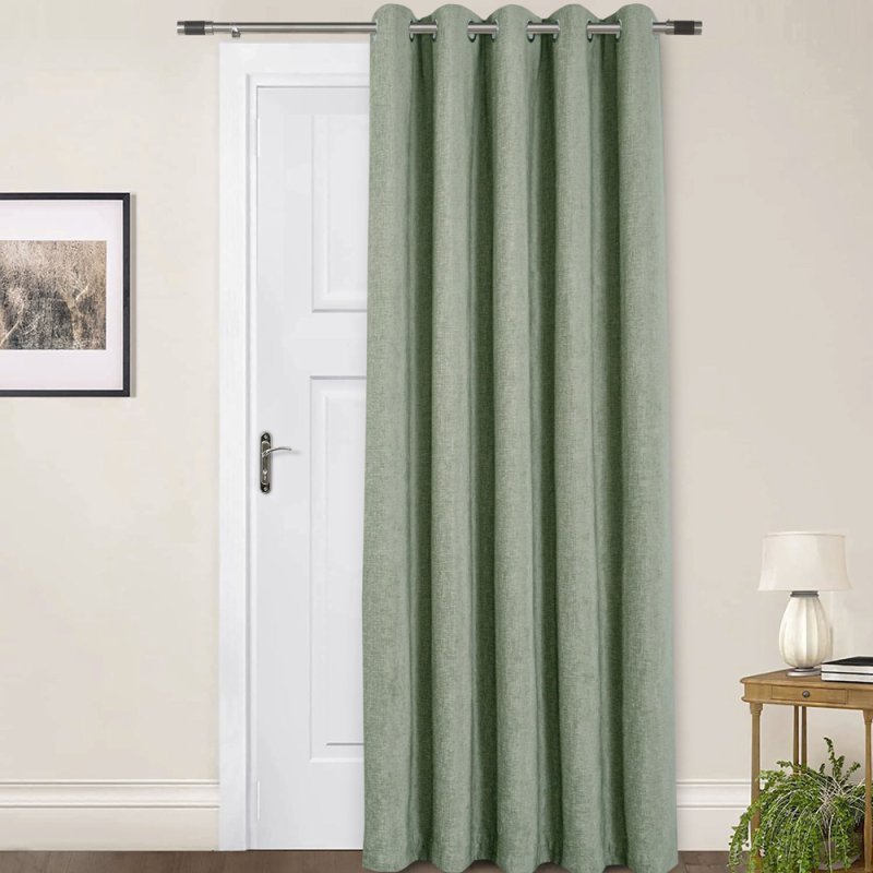 Sundour Amberley Sage green Eyelet Door Curtain