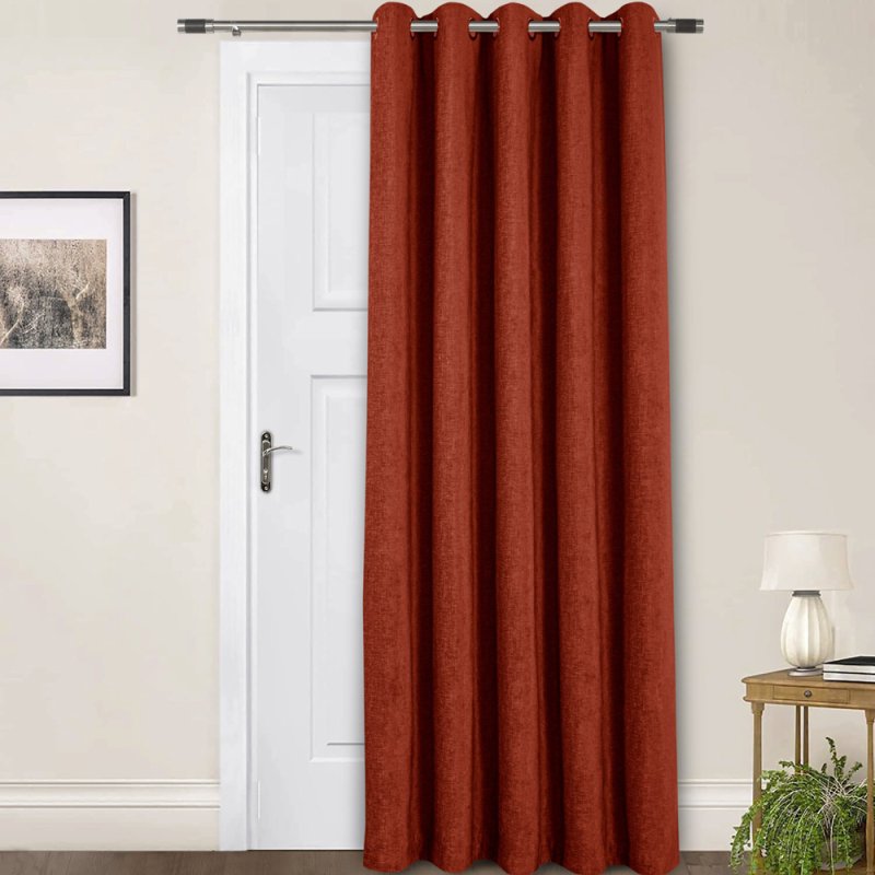 Sundour Amberley Terracotta Eyelet Door Curtain