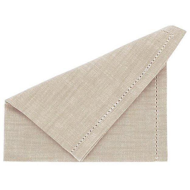 Walton & Co Chambray Set Of 4 Natural Napkins