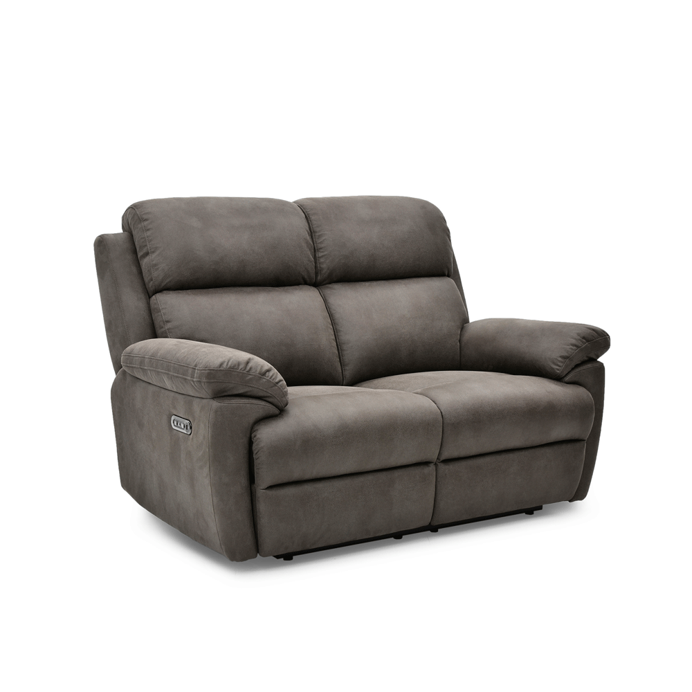 Darwin 2 Seater Recliner Sofa With Head Tilt angled image of the sofa on a white background