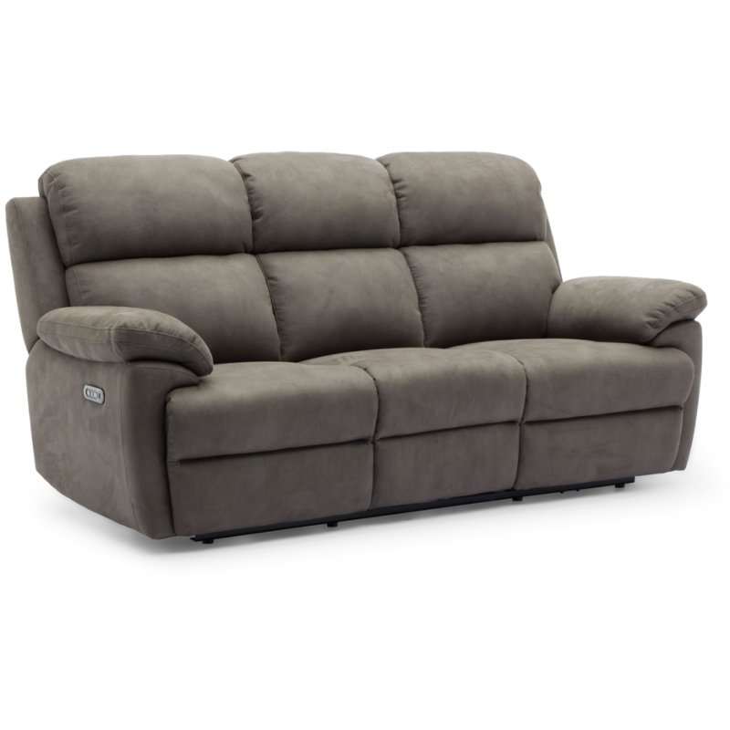 Darwin 3 Seater Recliner Sofa With Head Tilt angled image of the sofa on a white background