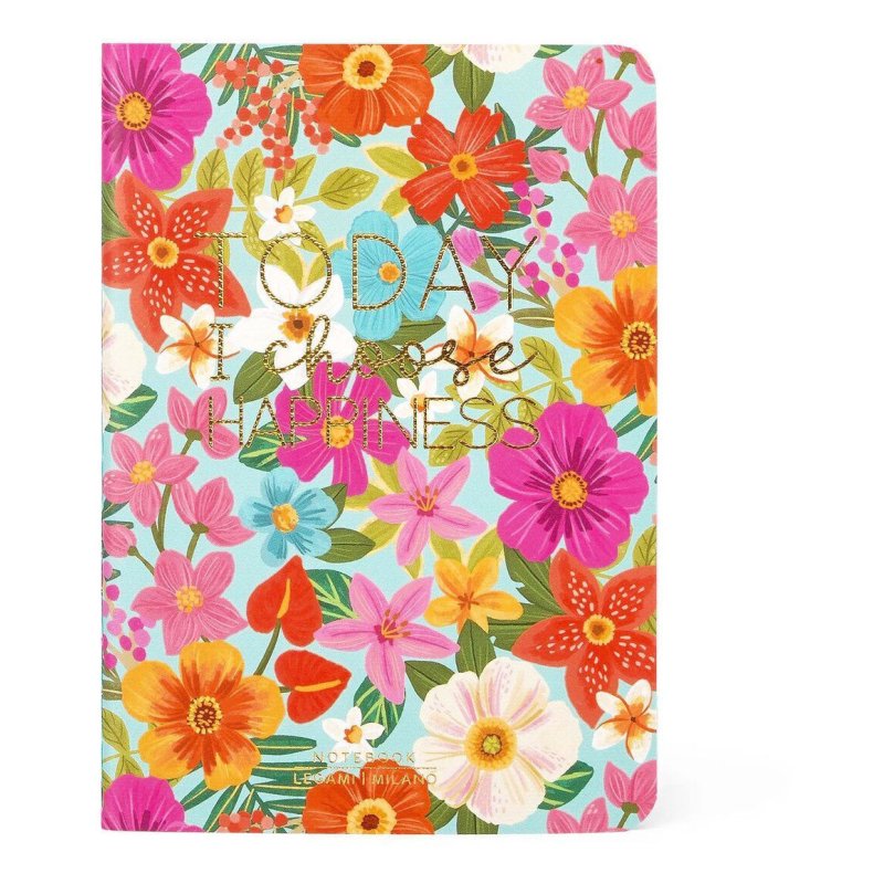 Legami Flowers A6 Lined Notebook