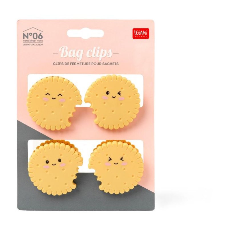 Legami Cookie Bag Clips Set Of 4