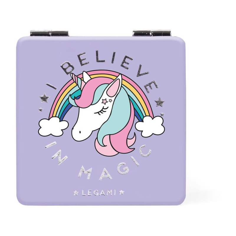 Legami Unicorn Handbag Mirror closed