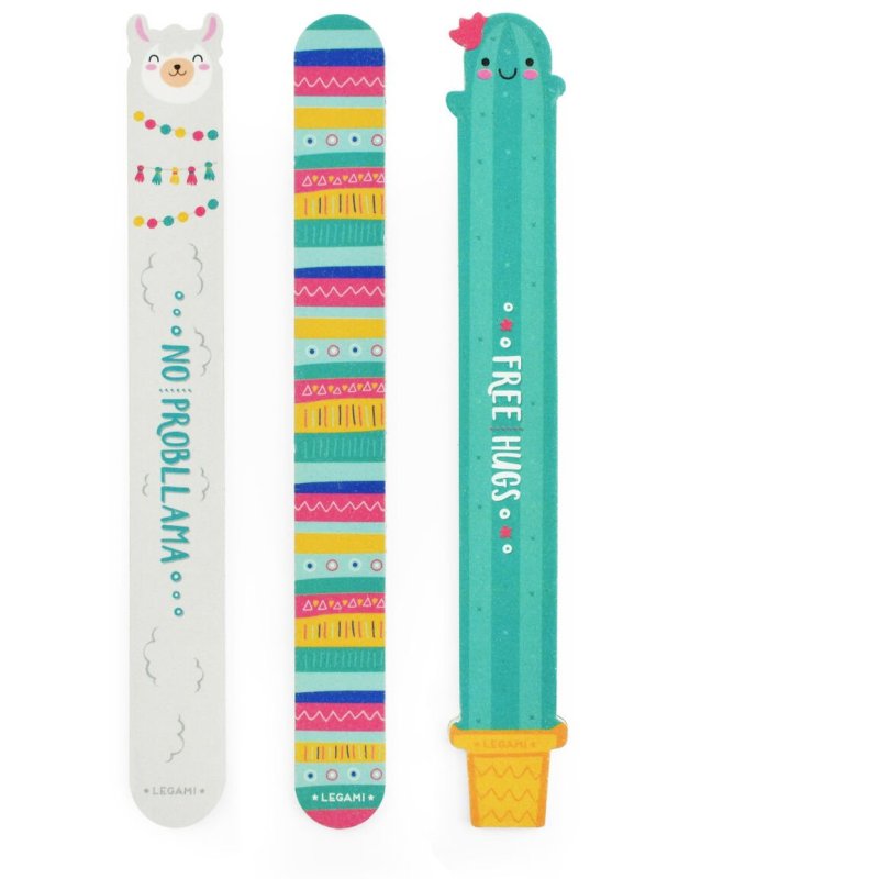 Legami Llama Set of 3 Nail Files